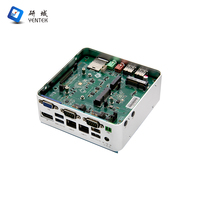 Komputer Mini Desktop Intel I5 Generasi ke-6, 8, 10 DDR4 M.2 SSD Win10 Linux Ubuntu VGA HD 2 COM 2 Lan Mini PC Industri