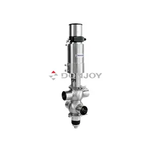 DONJOY Sanitary Stainless Steel 316 Mixproof Double Seat Valve With Controller 30 Years Experience