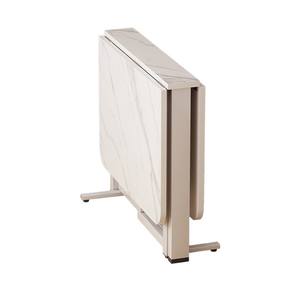 Modern <strong>Folding</strong> Dining <strong>Table</strong> Space Saving Foldable with Wooden Top Metal Frame for <strong>Small</strong> Space Apartment Living Room - Product Image 5