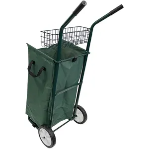 TOBEBEGO Wheeled Trash Bag Holder 30-60 Gallon Leaf Bag Holder, 2-in-1  Multipurpose 500 lb Folding Cart