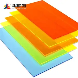 Huashuaite Fabriek Prijs 2Mm Tot 50Mm Display Bord Acryl Board Kleurrijke Pmma Sheet Laser Cut