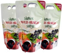 Sachets Doypack en plastique PET jetables en gros pour liquides, jus, vin, café, avec bec verseur, boîte et sac de distribution, et poche à eau