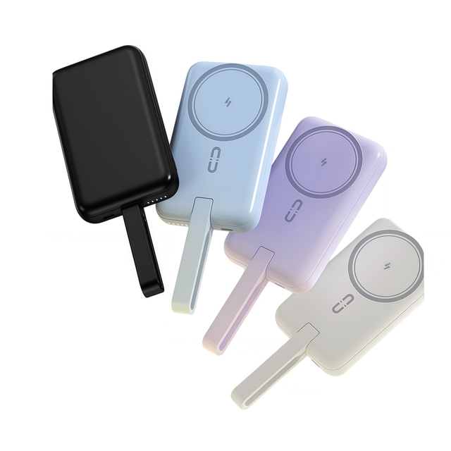 2025 New 20000mah Magnetic Wireless Power Banks 10000mah Fast Charging Powerbanks with Built-in 3 in 1 Cable