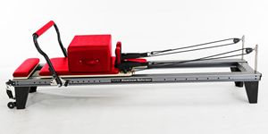 Machines pilates équipement de gymnastique lit blanc aluminium métal maison aluminium Pilates Reformer - Product Image 2