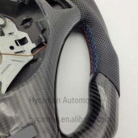 Volant en fibre de carbone en cuir perforé de haute qualité M Performance pour volant BMW E90
