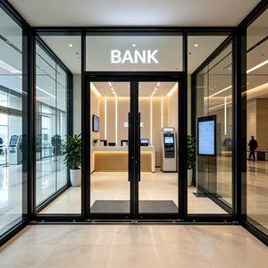 <span class=keywords><strong>Porte</strong></span> à ressort au sol pour <span class=keywords><strong>entrée</strong></span> de banque ou de salle <span class=keywords><strong>d</strong></span>'exposition <span class=keywords><strong>avec</strong></span> ferme-<span class=keywords><strong>porte</strong></span> hydraulique dissimulé et verre trempé - Product Image 3