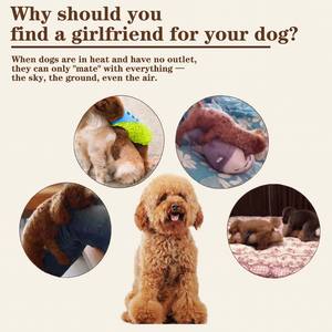 Toptan karikatür Humping Teddy köpek silikon oyuncak komik çiftleşme eylem Pet oyuncak yavru stres giderici ve oynamak için - Product Image 5