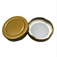Capuchon de bouteille en métal noir de 38 mm à 43 mm, couvercle à visser pour bocal en verre, boîte en étain et matériaux en papier, tailles 30 mm, 70 mm, 90 mm, bouchon à vis