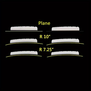 Chitarra Elettrica a 6 Corde con Capotasto Curvo in Osso Dimensioni 43mm e 43x3.2x5mm - Product Image 3