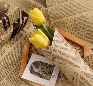 Papier d'emballage kraft brun pour bouquet de fleurs fraîches, papier d'emballage pour cadeaux, vente chaude. - Product Image 6
