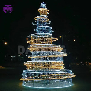 Cone Shaped Christmas <b>Tree</b> String <b>Lights</b> <b>LED</b> <b>Light</b> <b>Tree</b> Tower for Plaza Garden Display - Product Image 3