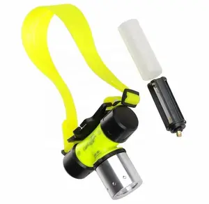 Wasserdichtes Tauchen Schwimmen Wandern Jagen Angeln Unterwasser Sicherheit Camping USB Taschenlampe Wiederauf ladbare LED Scheinwerfer Scheinwerfer