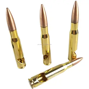 Fabriek Groothandel Custom 50 Kaliber Bullet Flesopener Retail Metalen Bier Bullet Flesopener