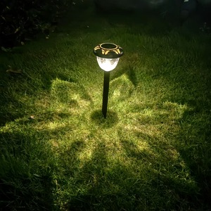 Lampe solaire de jardin, projecteur paysager extérieur, piquet décoratif pour allée de jardin - Product Image 3