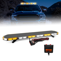 Barre lumineuse longue à 180 LED, état neuf, lumière clignotante d'avertissement rouge, bleue, blanche, ambre pour voiture, camion, lumière de toit