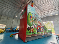 Grande glissade gonflable de clown sec d'amusement de temps libre de maison de PVC de partie de location commerciale Offre Spéciale extérieure de temps libre pour des enfants