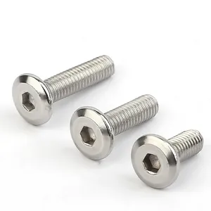 M2 M3 M4 M5 M6 M8 M10 Beveled Flat Head Hex Socket Head Allen Screws Wood Connector Bolts for Furniture