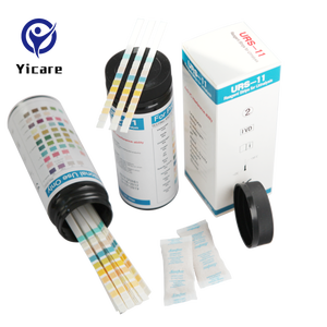 <span class=keywords><strong>Bandelettes</strong></span> de <span class=keywords><strong>test</strong></span> d'urine manuelles de URS-11T de <span class=keywords><strong>11</strong></span> <span class=keywords><strong>paramètres</strong></span> pour l'appareil d'examen d'acuité visuelle des hôpitaux familiaux - Product Image 5