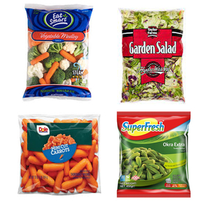 Vffs Multihead Weigher Pouch Salad Rau Bao Bì Máy Đóng Gói Rau Diếp Xanh Tươi Đậu Hà Lan Máy Đóng Gói Rau Quả Okra - Product Image 2