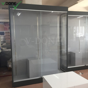 Nhà Máy Bán buôn kính màu đen hiển thị tủ trưng bày với ánh sáng <span class=keywords><strong>LED</strong></span> cho lưu trữ đồ trang sức và hiển thị - Product Image 4