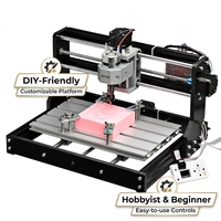 CNC de Escritorio 3018 Pro de 3 Ejes, 2 en 1, Router y Grabador Láser para Madera, Acrílico, Metal, Grabado, Corte, Fresado, Bricolaje con Control GRBL