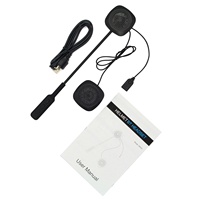 Casque Moto avec Kit Piéton Bluetooth, Écouteur sans Fil Auto-Réception d'Appel Version BT 5.0, Son de Haute Qualité