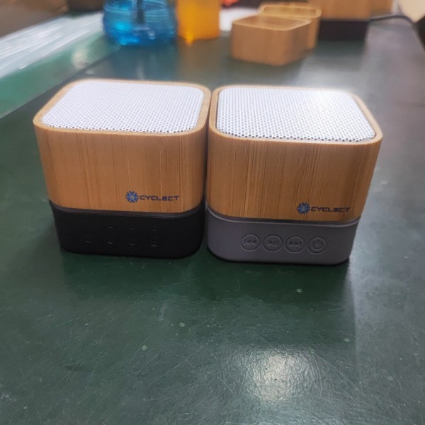 Bamboo Bluetooth Speaker Model A15 Customizable Logos for Promotional Gifts; Desktop Home Use with Printing & Engraving Options