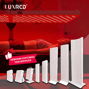 Panneau <span class=keywords><strong>de</strong></span> luminothérapie rouge ILUXRED 7000W pour tout le corps avec support roulant, dispositif LED infrarouge à double puce pour <span class=keywords><strong>salon</strong></span> <span class=keywords><strong>de</strong></span> beauté - Product Image 3