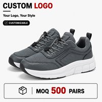 Baskets décontractées pour hommes, design personnalisé, style rétro, chaussures de marche, OEM ODM, marque privée, logo personnalisé, confortables, empeigne en maille et PU