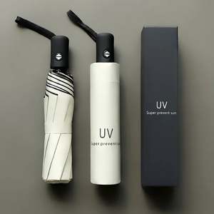 Custom Small Lightweight Compact Portable Collapsible Telescopic Travel Folding Umbrella With Logo Sun UV Protection