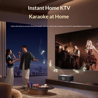Sistema de Karaoke Todo en Uno para el Hogar con Control Remoto para Selección de Canciones, Altavoz Bluetooth y Micrófono Dual