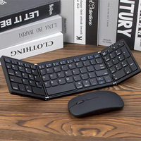 Keyboard Gaming Nirkabel Lipat Mini Portabel untuk Laptop iPad Generasi ke-9