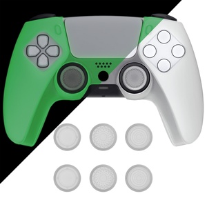 For PS5 Controller Ergonomic Cover - Glow in Dark- Green <b>Soft</b> and Comfortable Touch - Product Image 1