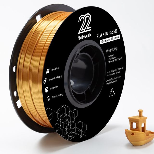 Eco-Friendly 3D PLA Filament Recyclable Material PLA Silk with Smooth Extrusion for Detailed Prints With Multi-Color