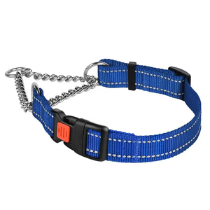 <span class=keywords><strong>Collar</strong></span> de perro de lujo personalizado estilo sólido reflectante Breakaway Cadena de acero inoxidable 316 de oro <span class=keywords><strong>Martingale</strong></span> ancho - Product Image 6