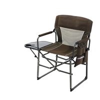 Fauteuil de camping à bascule robuste en acier, pliable et portable, avec dossier en maille, mobilier d'extérieur, table d'appoint – Vente en gros