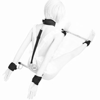 Sangle de Contrainte à Jambes Ouvertes pour Femmes et Couples, Ceinture Facile pour les Moments Intimes, Accessoire Sexuel Alternatif en Peluche avec Ensemble de Tiges en Acier