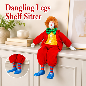 Muñeco de Cerámica Pintado a Mano Estilo Vintage, <span class=keywords><strong>Payaso</strong></span> con Traje de Arlequín Rojo y Amarillo, Decoración para el Hogar, Pieza de Arte de Circo Nostálgica de Colección - Product Image 1