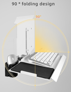 Thiết bị công nghiệp mới chuột bàn phím khay 90 độ hợp kim nhôm đúc Màn hình máy tính cánh tay cung cấp lưu trữ hiệu quả - Product Image 5