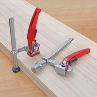 Serre-joints en acier réglables en pouces avec poignée à cliquet en alliage de zinc, profondeur de mâchoire de 60 mm et ouverture maximale de 160 mm pour serre-joints de tuyaux