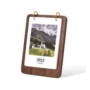 Base de madera Simple personalizable, soporte de exhibición de <span class=keywords><strong>calendario</strong></span> de escritorio de oficina, nuevo marco de <span class=keywords><strong>calendario</strong></span> perpetuo de madera, estante decorativo para uso doméstico - Product Image 2