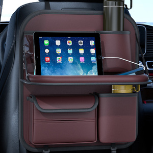Organizador de Asiento Lateral para Auto Anjuny AJ-3076, Plegable, de Cuero PU de Lujo, Ligero, Portátil, Sostenible, con Capacidad de 10-20L - Product Image 5
