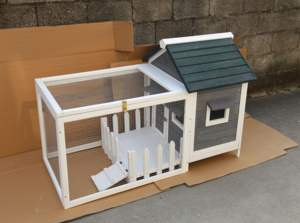 Dış mekan kullanımı için büyük dayanıklı ahşap tavşan kafesi endüstriyel üreme kafesi sağlam yapı - Product Image 5