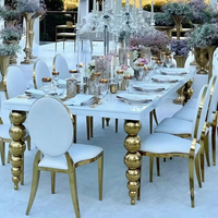 Hochwertige Schwarz-Goldene Louis Runde Edelstahl Hotel-Esszimmerstühle für Hochzeiten und Veranstaltungen