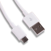 Câble Micro USB de charge rapide 5V 2A 10W 12W en nylon blanc TPE, 1 mètre, synchronisation des données, chargeur pour ordinateur et téléphone portable