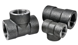 Raccord en T fileté ASME B16.11 ASTM A105 CL3000 haute pression, surface lisse forgée, filetage NPT, DN100 NPS 4 pouces - Product Image 4