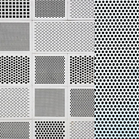 Panneaux de revêtement en maille métallique perforée en acier inoxydable nid d'abeilles, plaque de tôle en maille métallique perforée en aluminium