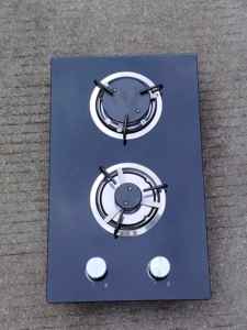 2-burner năng lượng-hiệu quả Bếp gas cho RV Class được xây dựng trong sắt đung CE chứng nhận Tempered Glass HOB cho khách sạn hộ gia đình - Product Image 2