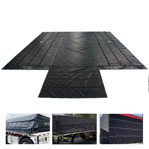 Bâches en polyester vinyle PVC résistantes, bâche imperméable ignifuge, couverture de camion avec œillets et anneaux en D - Product Image 1