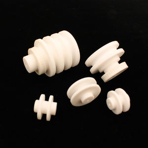 ด้าย <span class=keywords><strong>PTFE</strong></span> แบบพิเศษชิ้นส่วนพลาสติกสำหรับการแปรรูปปั๊มเยื่อหุ้ม <span class=keywords><strong>PTFE</strong></span> บริสุทธิ์100% วัตถุดิบตามสั่ง - Product Image 6